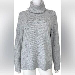 Madewell Gray Turtleneck Sweater Light Grey Excellent Condition M